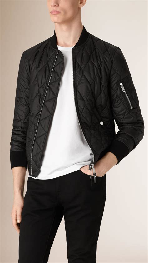 burberry lightweight bomber jacket on ebay|burberry quilted jacket men.